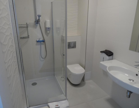 Pokój Dwuosobowy typu Deluxe (2 osoby dorosłe + 2 dzieci) Łazienka dla niepełnosprawnych